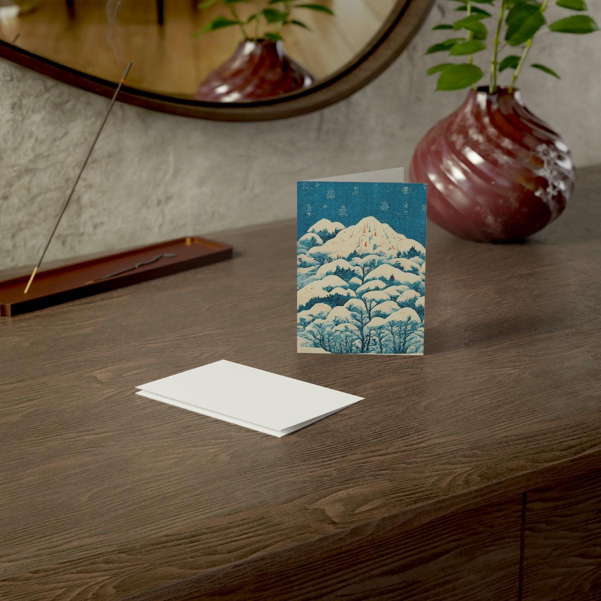 Snowy Mountain Greeting Card