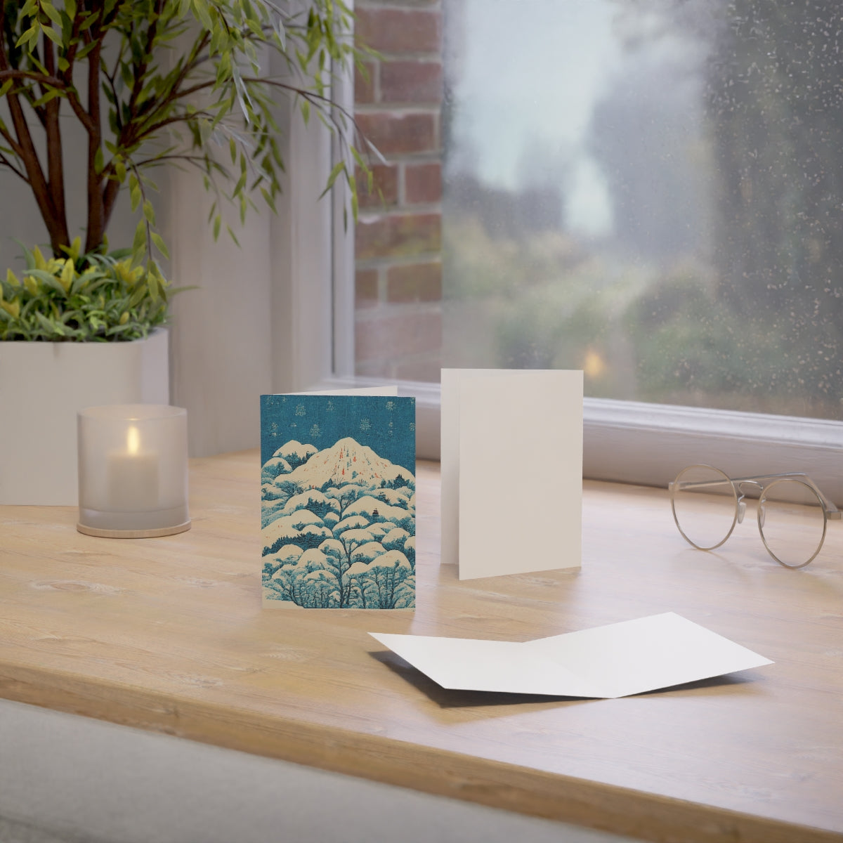 Snowy Mountain Greeting Card