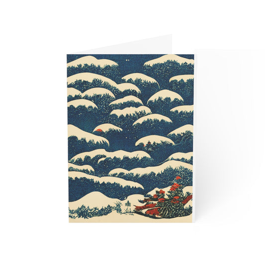 Snowy Hills Holiday Greeting Card