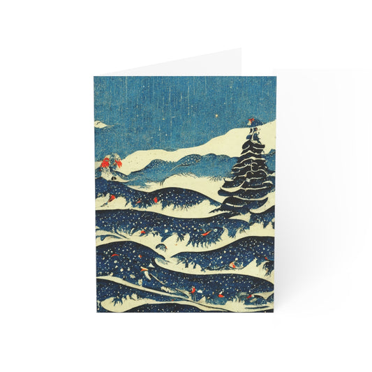 Surf the Hills Holiday Greeting Card