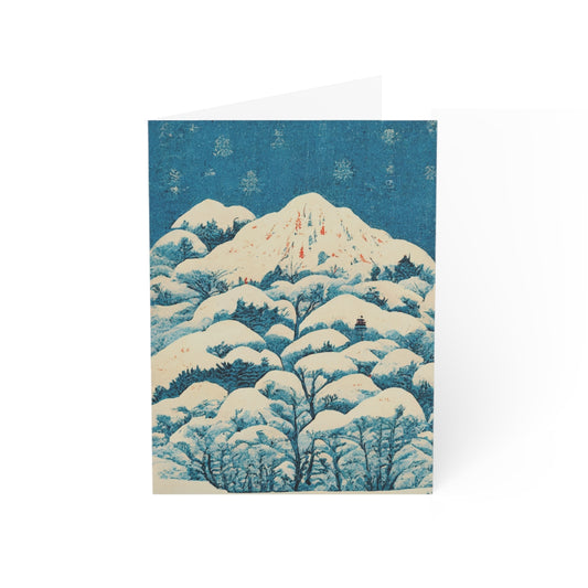 Snowy Mountain Greeting Card